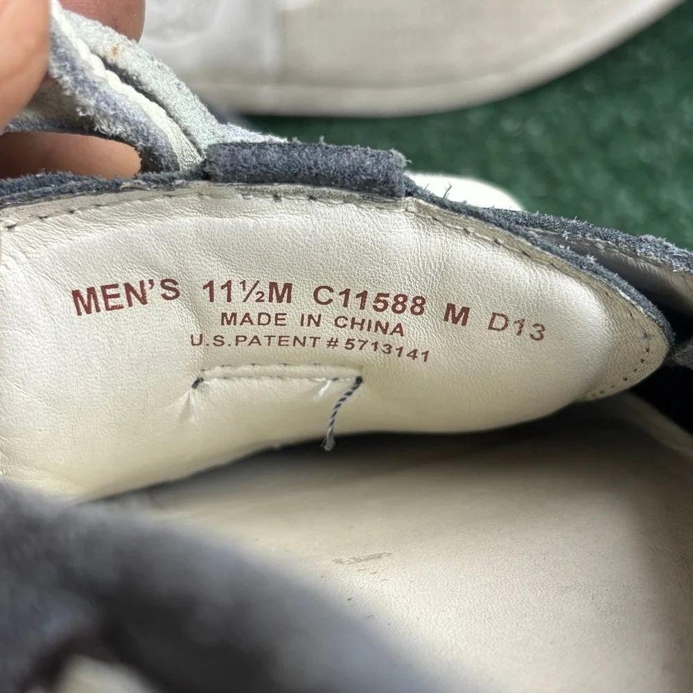 Cole Haan Yacht Club Suede Moc Toe Nautical Boat Shoes Grey Mens Size 11.5 M